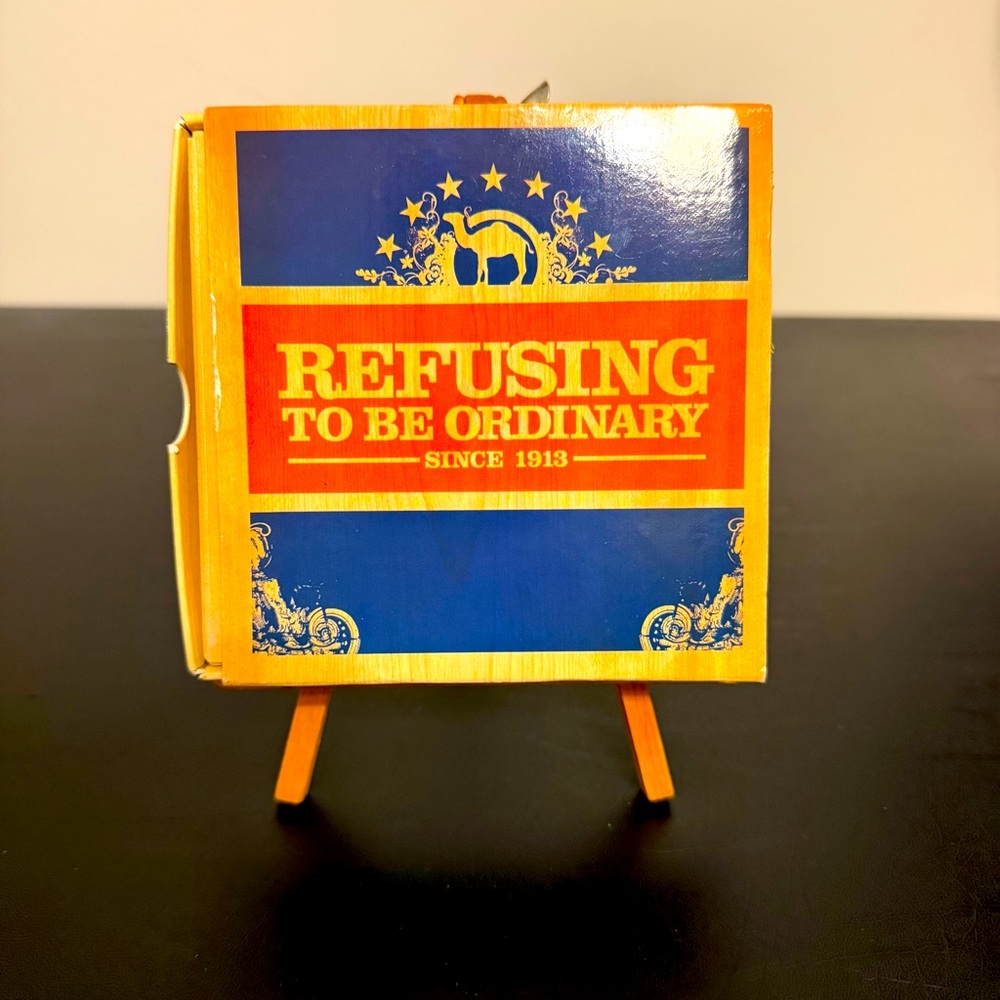 Camel Filters Promotion "Refusing To Be Ordinary" CAMEL LIGHTS box.